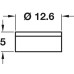 Cover Cap Plastic for Screws Hinged Black Ø 12.6 mm