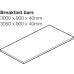 Timber Worktop for Breakfast Bar Iroko 3000 x 900 x 40 mm