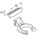 Plinth Clip for Häfele AXILO™ 78 Plinth System with panel holder plastic Screw fixing