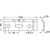 Wall Rail Length 1250 mm Steel Screw Fixing For cabinet hangers Galvanized