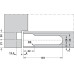 Concealed Mortice Hinge Set for Flush Doors CIR Unhanded for left or right hand use Galvanized finish