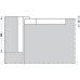 Concealed Mortice Hinge Set for Flush Doors CIR Unhanded for left or right hand use Galvanized finish