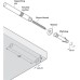 Concealed Shelf Support for Installation into Masonry Walls Hardened steel
