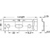 Wall Rail Length 1250 mm Steel Screw Fixing For cabinet hangers Galvanized