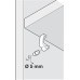 Shelf Retainer for Use with Plug in Shelf Support for 19 mm Shelf Thickness Transparent