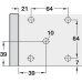 Plinth Foot Top Section Screw Fixing or Press-Fit Screw fixing