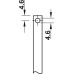 Profile Rod Solid Profile Symo 3000 For approx. 2000 mm high doors 1 pair = 2x 975 mm lengths
