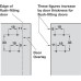 Concealed Hinge 90° Easy Mount Steel Unsprung