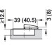 Concealed Cup Hinge 110° Standard Inset Mounting Tiomos Click on arm Impresso fixing cup 45/9.5 with soft close nickel plated