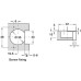 please look Semi concealed specially designed for fold back doors Screw fixing cup for 15-21 mm door thickness 48/6