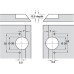 Mitred Hinge Opening angle 120° For 22.5° mitre applications Screw fixing