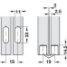 Concealed Hinge 180° for Minimum 16 mm Panel Thickness Unhanded design Brown plastic case