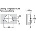Concealed Cup Hinge 100° Refrigerator Door Click On Arm Tiomos With self-closing mechanism (spring) Without soft close screw fixing cup 45/9.5