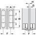 Concealed Hinge 180° for 14-26 mm Panel Thickness Maximum door thickness 19-21 mm
