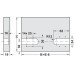 Chest Lid Hinge for Medium Sized Lids Opening angle 105° White
