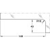 Patch Fitting Corner Patch Lock with Profile Cylinder Aperture Startec For left or right hand use Matt stainless steel finish