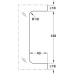 Patch Fitting Centre Strike Patch for Lock Startec For left or right hand use Matt stainless steel finish