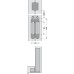 Door Closer Concealed Hydraulic with Latch Action Perko Powermatic Door weight ≤75 kg Satin chrome