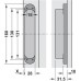 3D Hinge 180° Aluminium Zinc Diecast and Steel Tectus TE 340 3-way continuous adjustment Bronze metallic