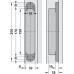 3D Hinge 180° Aluminium Zinc Diecast and Steel Tectus TE 540 3-way continuous adjustment Bronze metallic