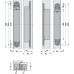 3D Hinge 180° Aluminium Zinc Diecast and Steel Tectus TE 645 3D 3-way continuous adjustment Matt chrome