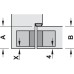 3D Hinge 180° Aluminium Zinc Diecast and Steel Tectus TE 340 3-way continuous adjustment Bronze metallic