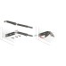Push Door Catch Concealed or Surface Mounted Short Version with Buffer K Push Tech Anthracite