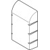 Hood for Ironing Board Ironfix for wall mounting White RAL 9016 plastic