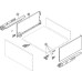 Drawer Sides 249 mm High Steel Vionaro Length 450 mm graphite