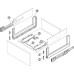 Drawer Set 186 mm High Length 270-500 mm Nova Pro Scala Crystal Plus Length 350 mm loading bearing capacity 40 kg silver