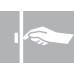 LED Dimmer Switch Modular Capacitive for use with Loox LED Lights For surface or recess mounting Silver coloured