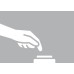 LED Push Switch Ø 14 mm  for use with Loox LED Lights Grey coloured finish