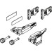 Fitting Set for Vionaro 185 mm High Drawer Sides Graphite