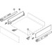 Drawer Sides 121 mm High Steel Vionaro Length 400 mm graphite