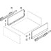 Drawer Back for Nova Pro Scala Drawers with 186 mm High Sides Steel Cabinet width 900 mm stone