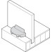 Rear Panel Connector Häfele Ixconnect RPC G 13/20 for press fitting into the groove Plastic For wood thickness: From 12 mm