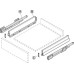 Drawer Back for Nova Pro Scala Drawers with 90 mm High Sides Steel Cabinet width 1000 mm stone