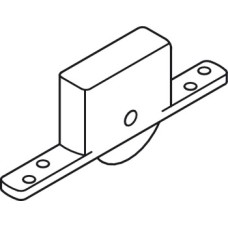 Bottom Roller for Sliding Interior and Exterior Doors Straightaway 720 Bottom rolling system Steel wiith ball bearing