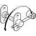 Indicator Bolt Cubicle Fittings 316 L for Glass Partitions PBA Stainless steel fittings Satin finish