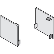 End Caps for Sliding Wooden and Glass Interior Doors Slido Classic Top hung system Aluminium coloured finish