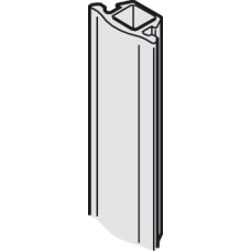 Rubber Seal for Sliding Glass Interior Doors with Fixed Glass Panel Hawa-Junior Top hung system Black finish