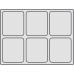 Drawer Insert Deep Height 85 mm Variant-D 2.5 mm material thickness With 6 compartments