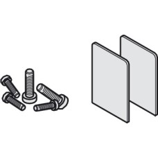 Fixing Set for Sliding Interior Glass Doors Hawa-Porta 100 GWF Top hung system Silver anodised aluminium