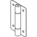 Hinge Height 90mm x Open Width 53 mm 316 L Cubicle Fittings PBA Stainless steel fittings for 13 mm board partitions Sprung