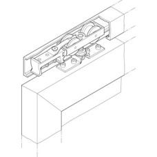 Fitting Set for Sliding Metal Interior Doors Hawa-Junior 80/M Top hung system For 1 door