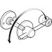 Indicator Bolt 316 L Cubicle Fittings for 13 mm Board Partitions PBA Stainless steel Satin finish