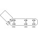 Table Connector for Screw Fixing Beneath Table Top Zinc Alloy and Plastic Grey and bright Load capacity 50 kg