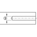 Drill Bit for Confirmat One-Piece Connector 1st step Ø 4 mm drill hole (blind hole) 2nd step Ø 5 mm shank (through hole)