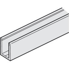 Fixed Glass Profile for Sliding Interior Glass Doors Hawa-Porta 100 GWF Top hung system Length 2500 mm