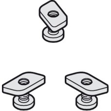 Track Fixing Set for Hawa-Junior 40 Side Fixing Profiles For wooden or glass door systems Galvanized steel